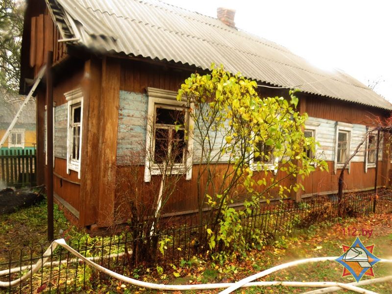 любань пожар мужчина спасен