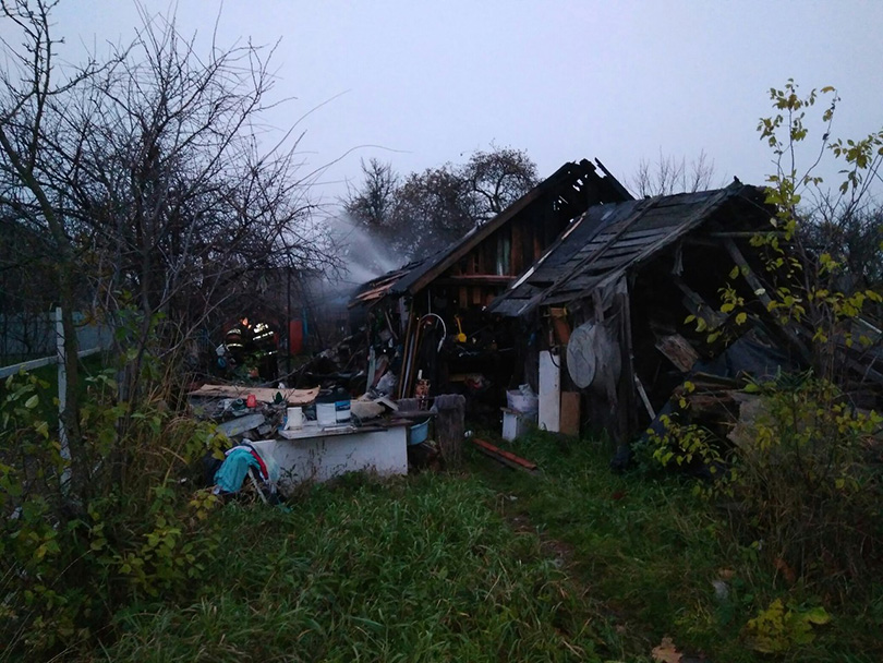 пожар в г.п.Красная Слобода