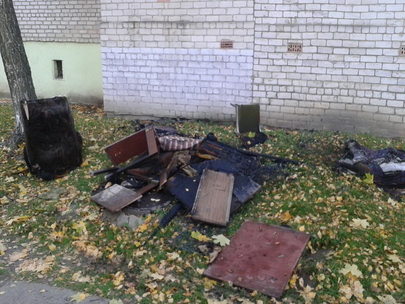 пожар пр.Мира 13а Солигорск