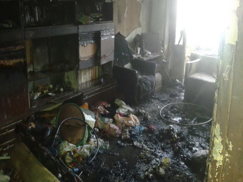 пожар пр.Мира 13а Солигорск