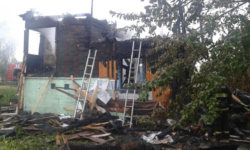 пожар в д.Летенец, с/т Радуга-90, Солигорск