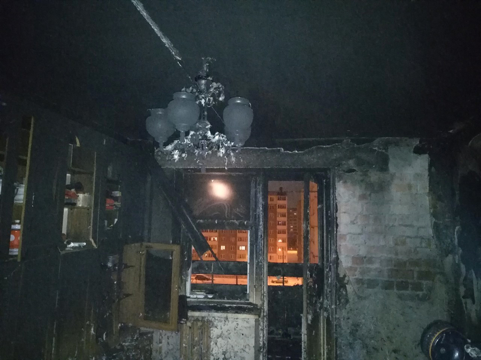 пожар солигорск улица гуляева