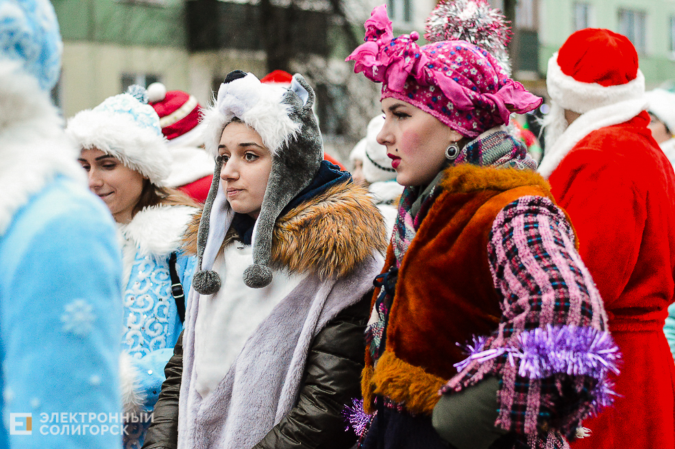 парад дедов морозов солигорск