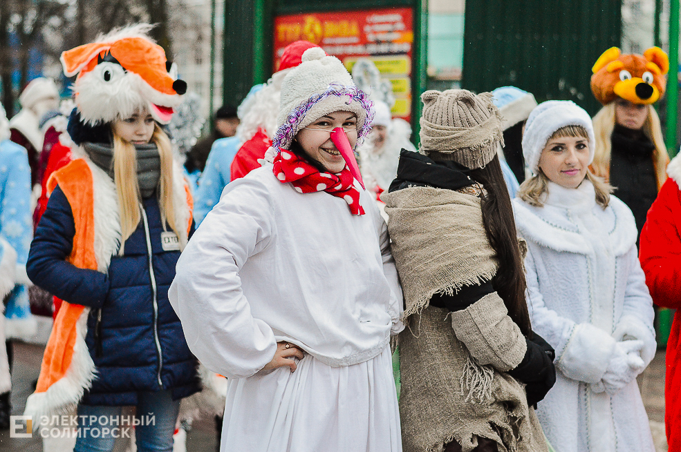 парад дедов морозов солигорск