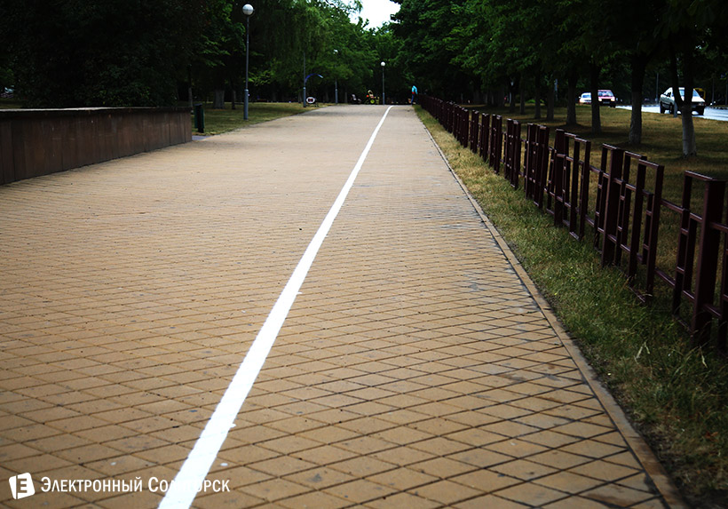 велодорожка Солигорск улица Козлова