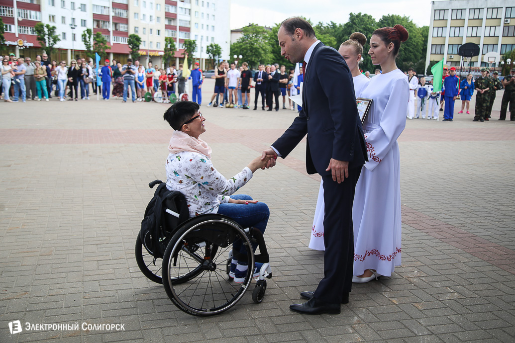шествие спортсмены Солигорск