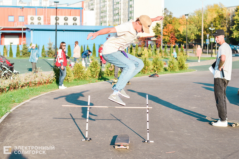 Соревнование скейтеров, самокатеров и bmx-серов в Солигорске