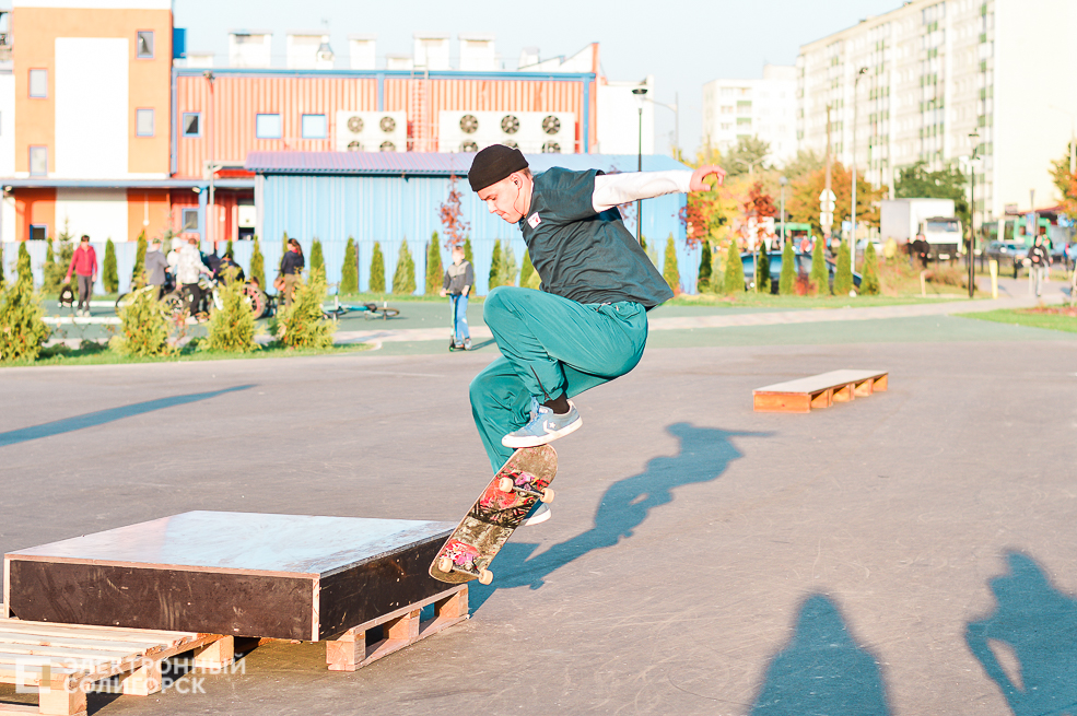 Соревнование скейтеров, самокатеров и bmx-серов в Солигорске