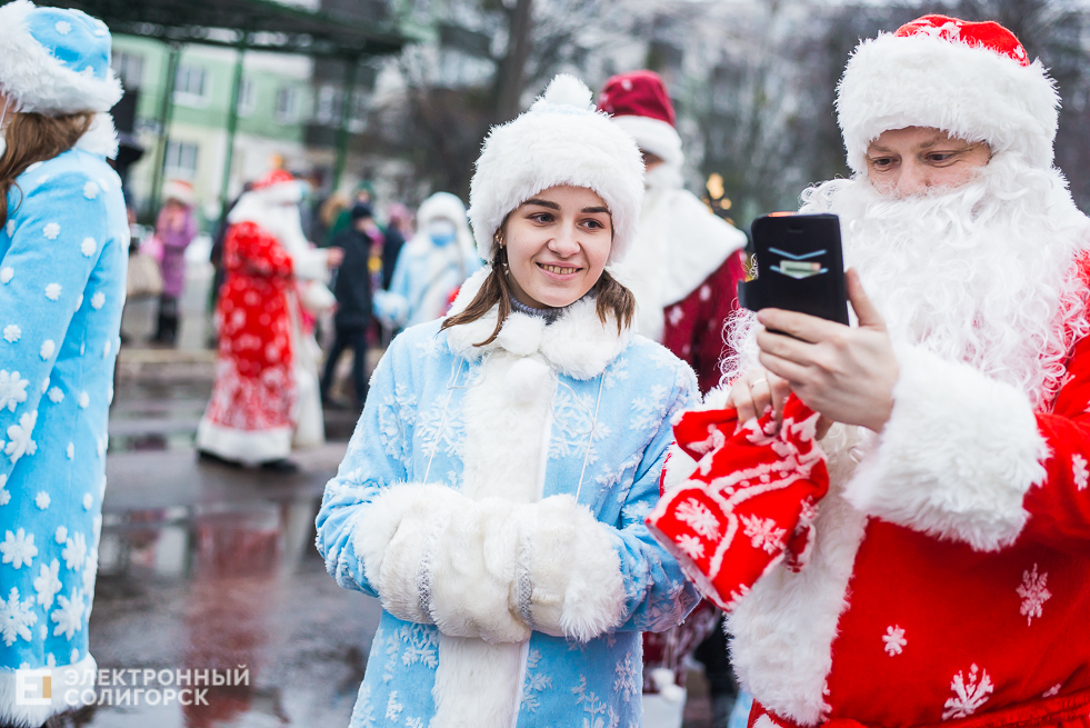 шествие дедов морозов