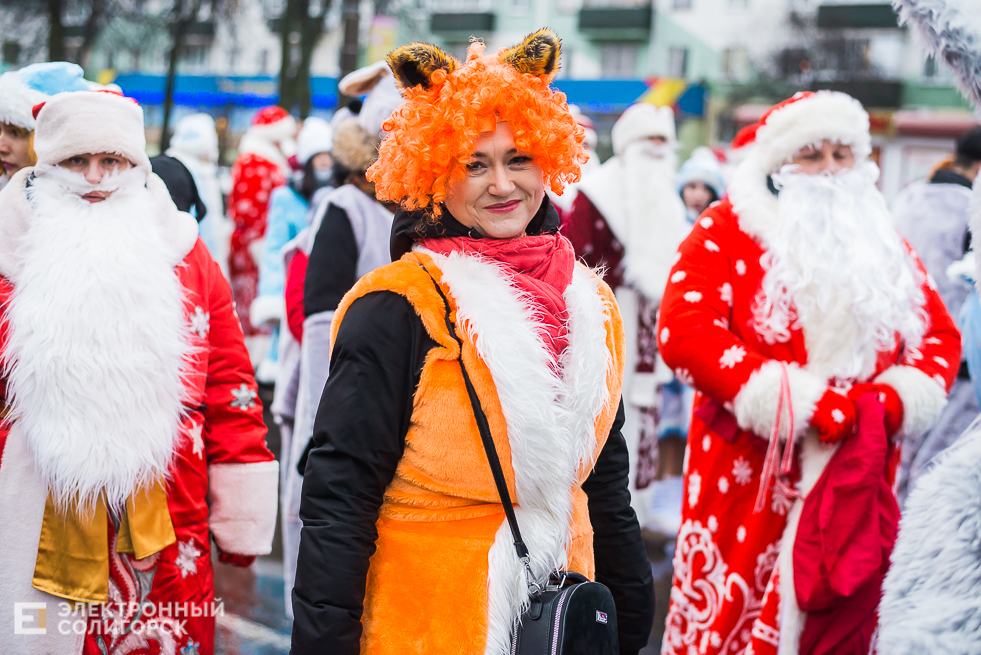 шествие дедов морозов