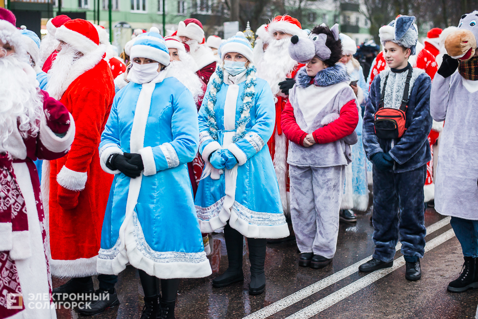 шествие дедов морозов