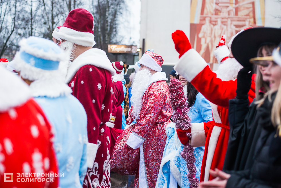 шествие дедов морозов