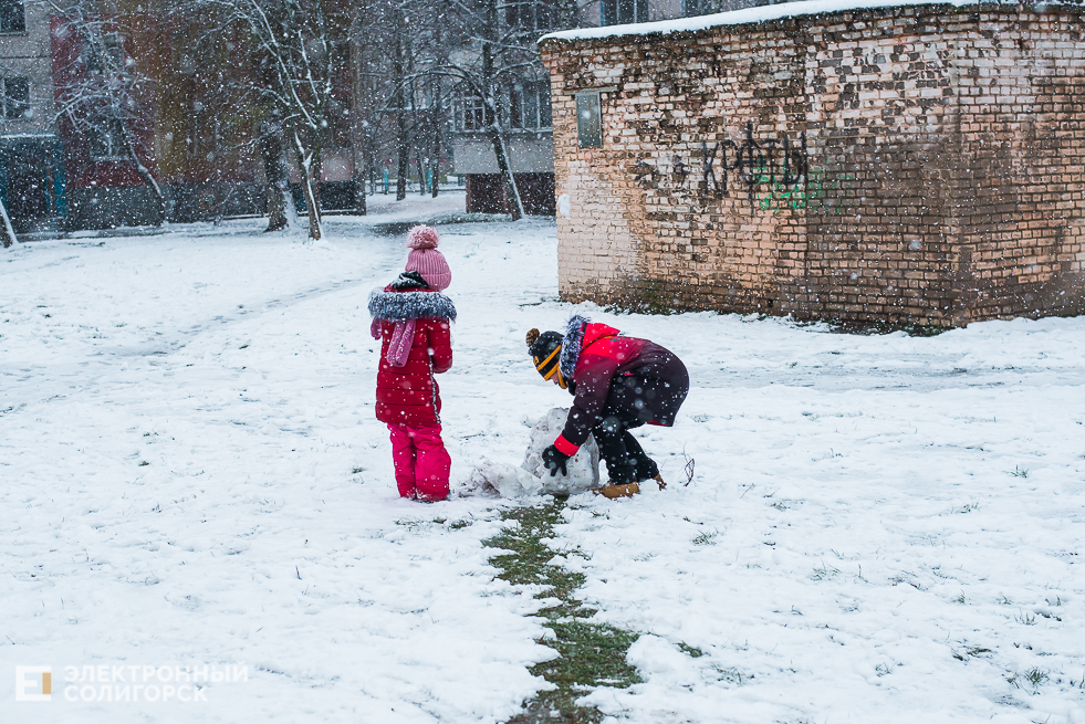 снежный город