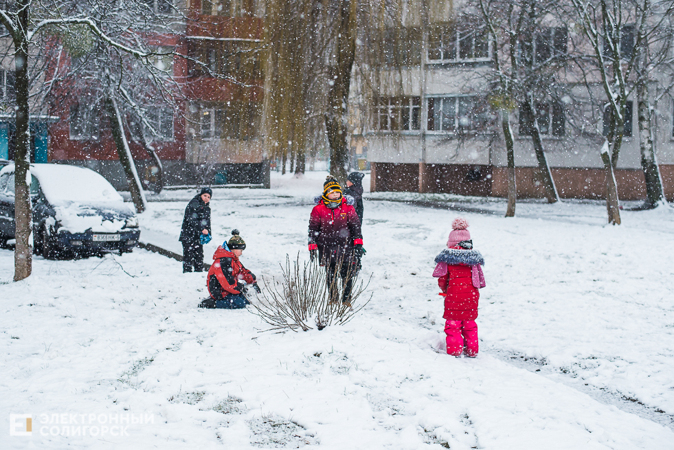 снежный город