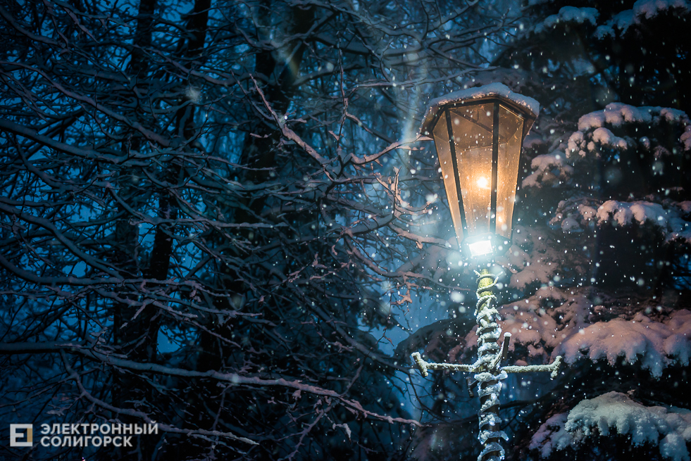 снежный город