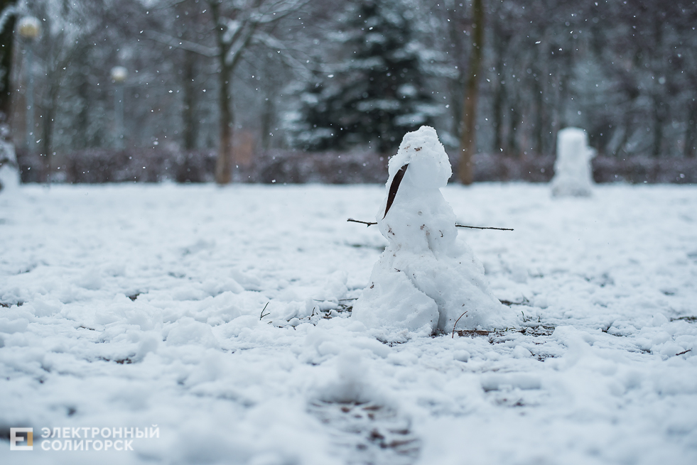 снежный город