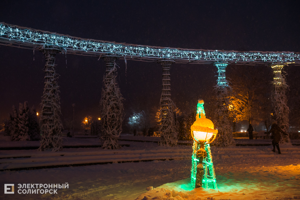 снежный город