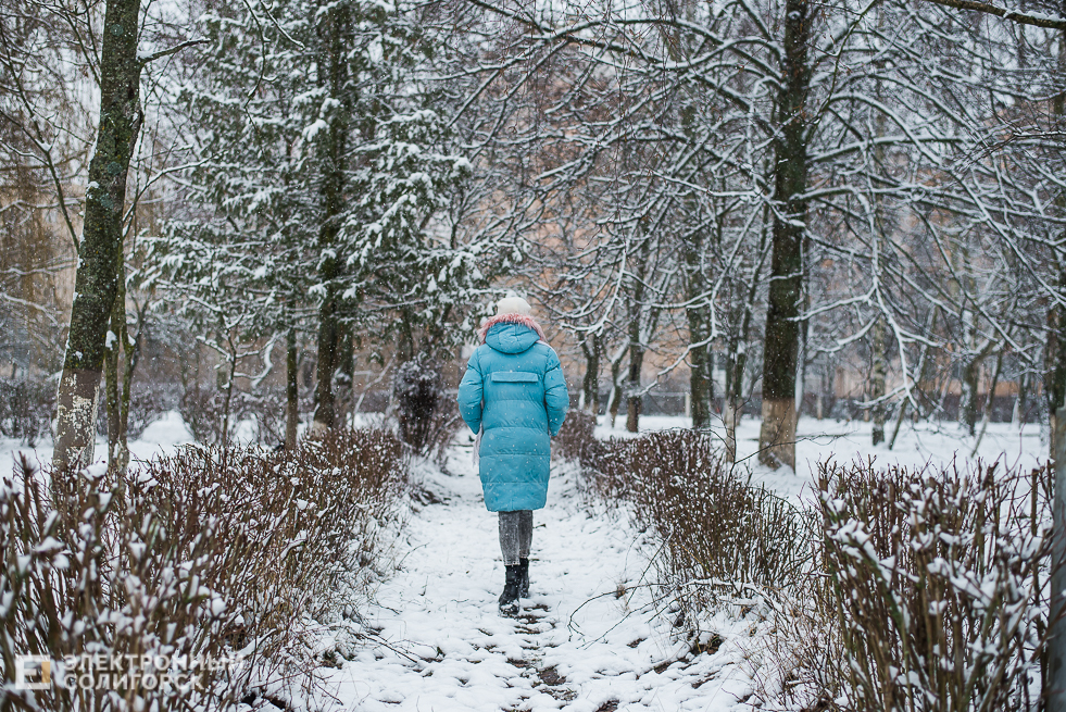 снежный город