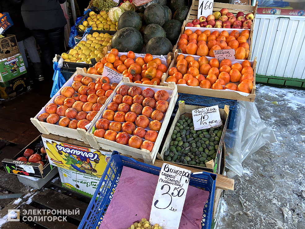 цены на продукты на рынке