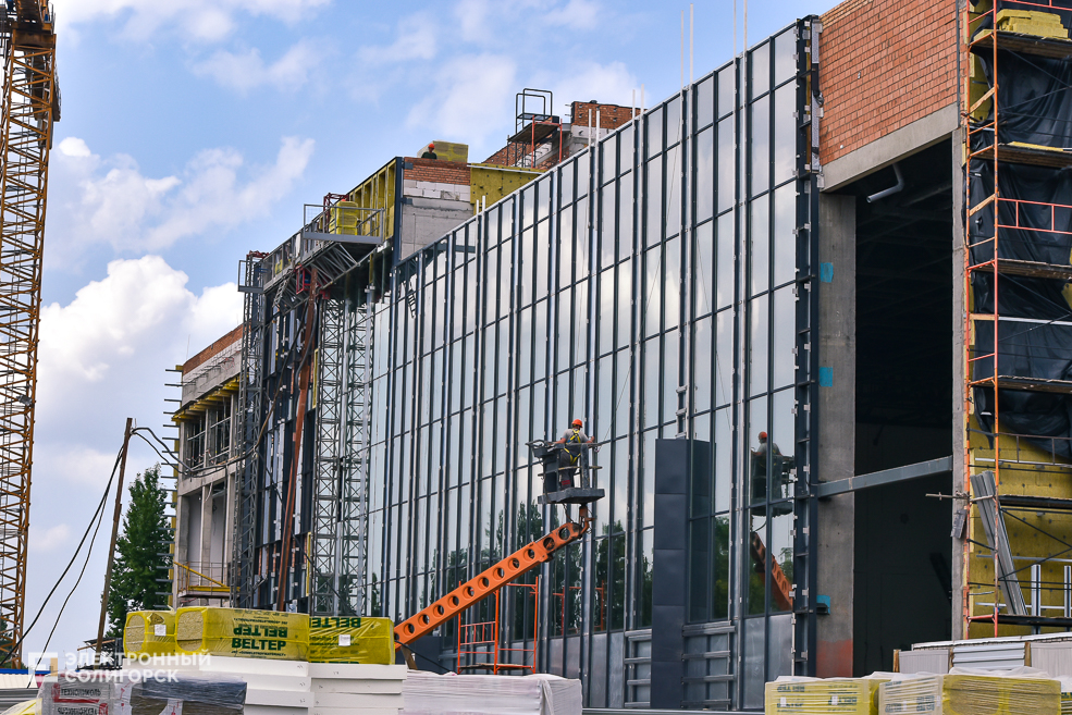 Дорожные работы на улице Горького в Солигорске