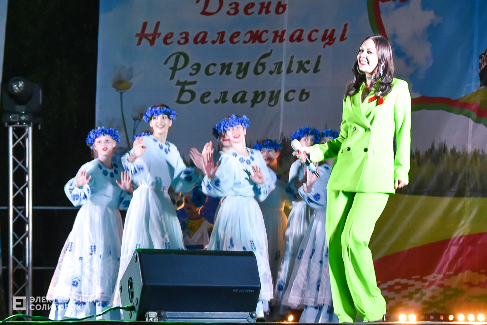 Концерт и салют в Солигорске в День Независимости Республики Беларусь