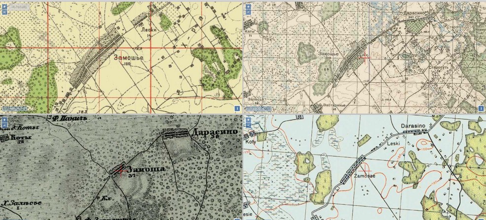 Деревня Замошье Погостской волости Слуцкого уезда