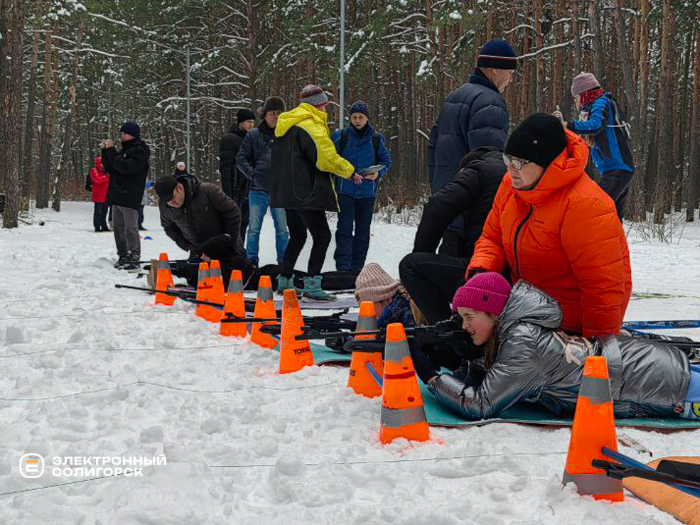 Снежный снайпер в Солигорске