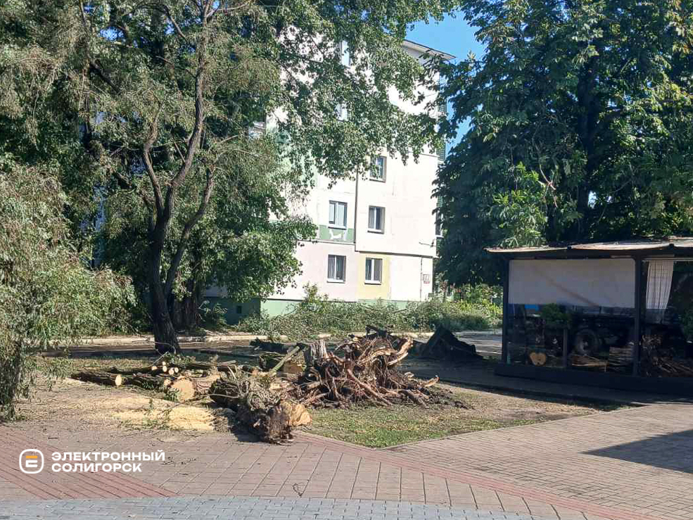 Последствия грозы в Солигорске