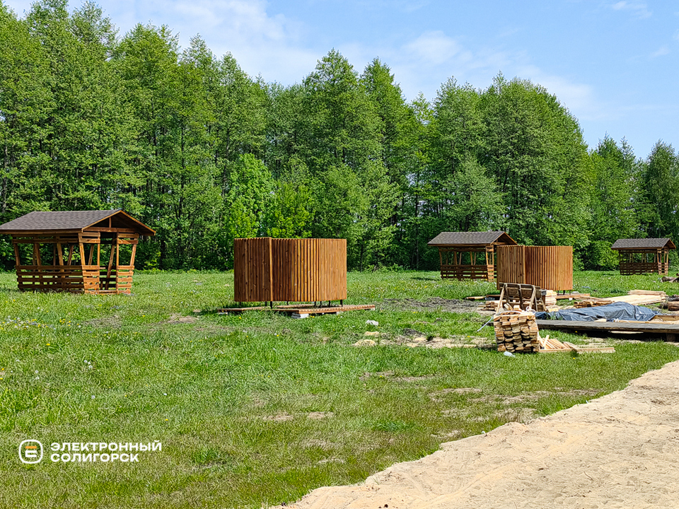 Пляж в Красной Слободе Солигорского района