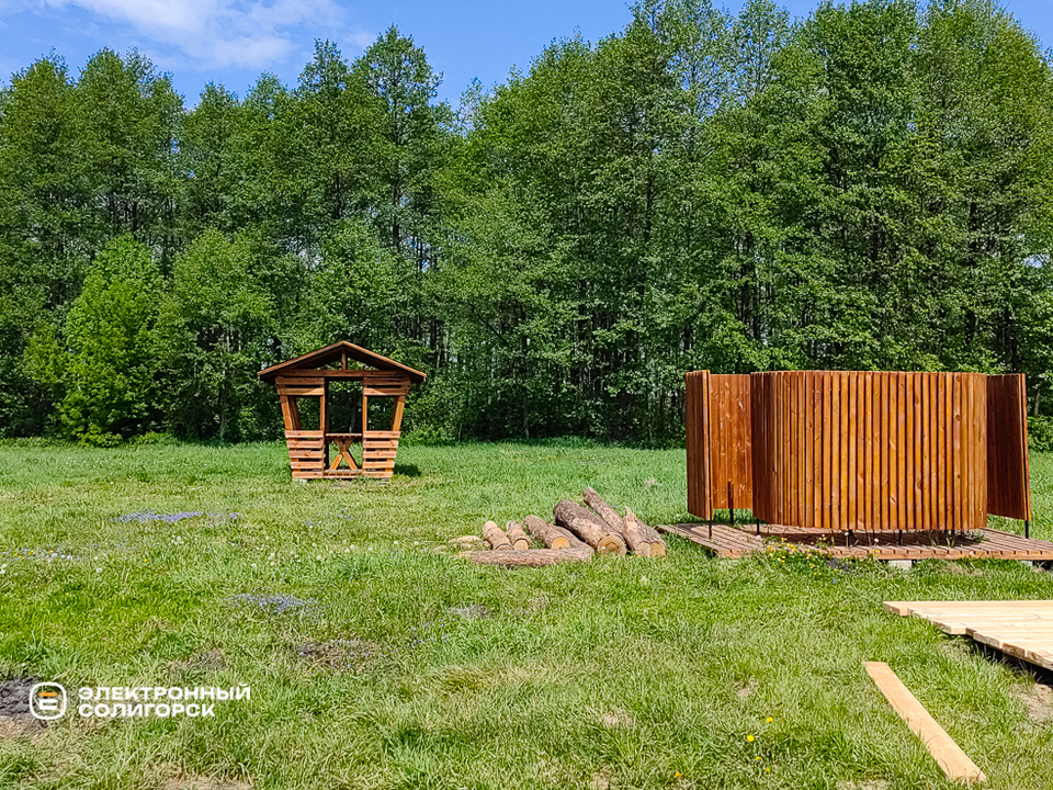 Пляж в Красной Слободе Солигорского района