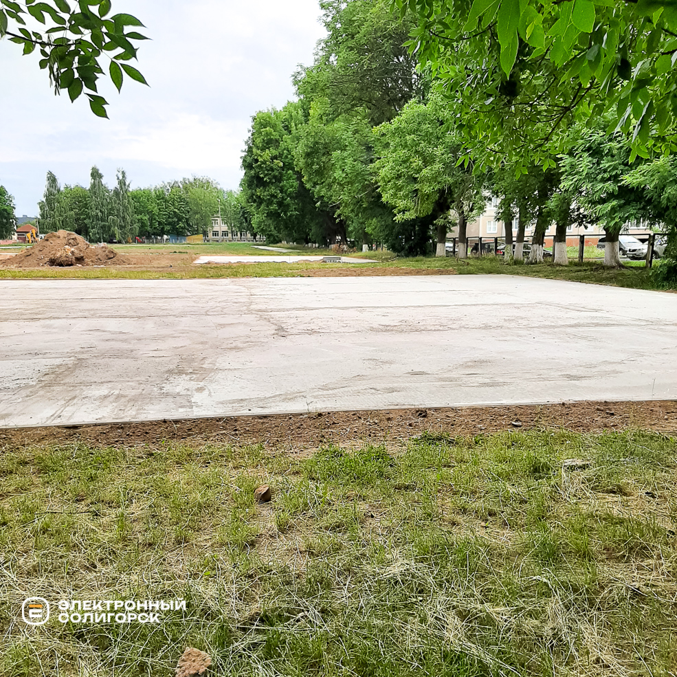 Ремонт стадиона в СШ4 г. Солигорска