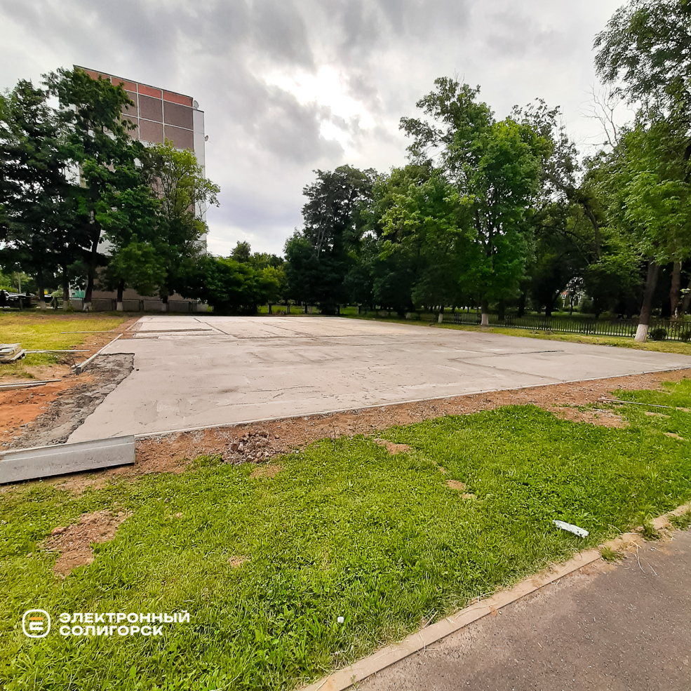 Ремонт стадиона в СШ4 г. Солигорска