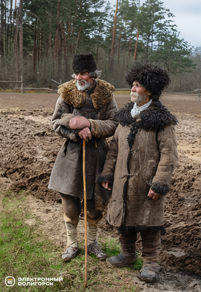 восстановленные исторические фото жителей Полесья