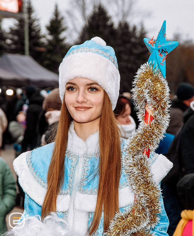 Парад Дедов Морозов в Солигорске